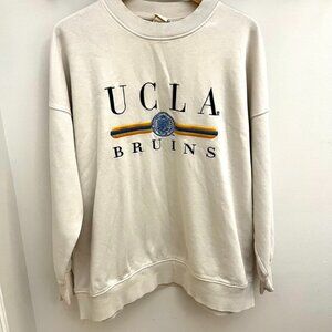 Cozy American UCLA Bruins College University Crewneck Oversized Sweater S